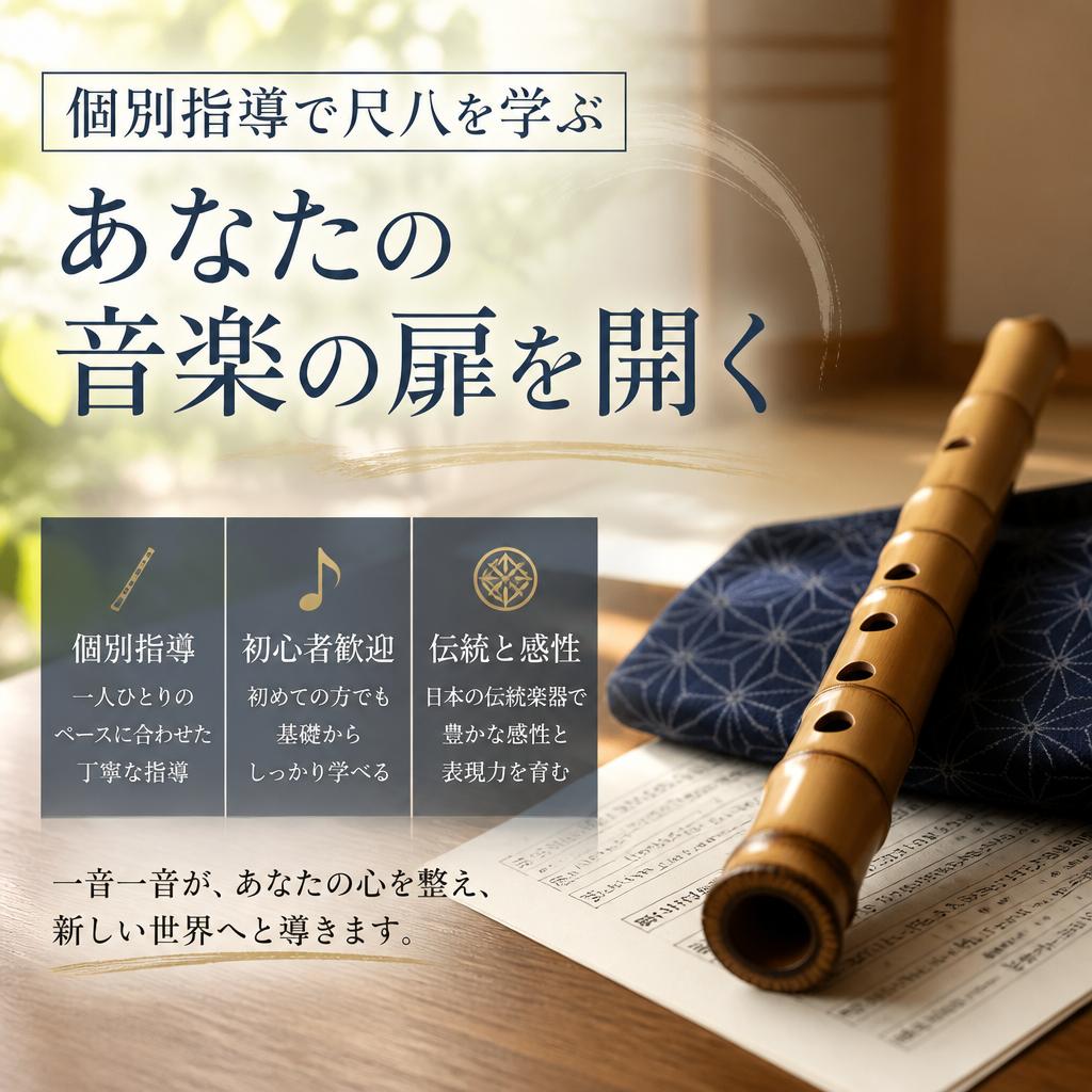 個別指導で尺八を学ぶ、あなたの音楽の扉を開く