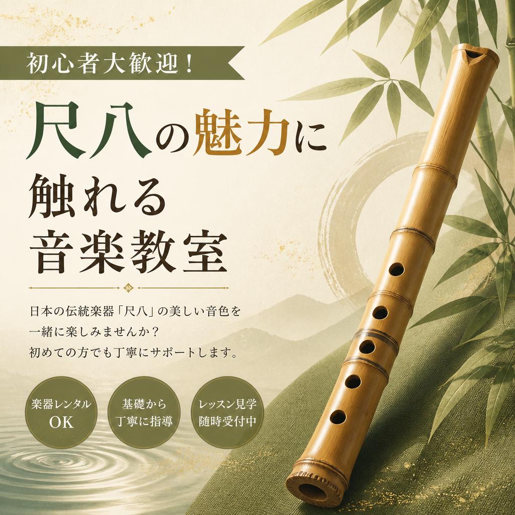 初心者大歓迎！尺八の魅力に触れる音楽教室